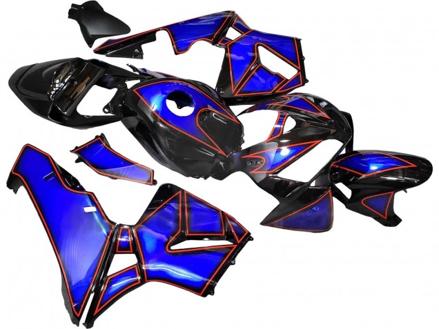 2005-2006 Honda CBR600RR Motorcycle Fairings - Blue Black with Red Line Canada Websites