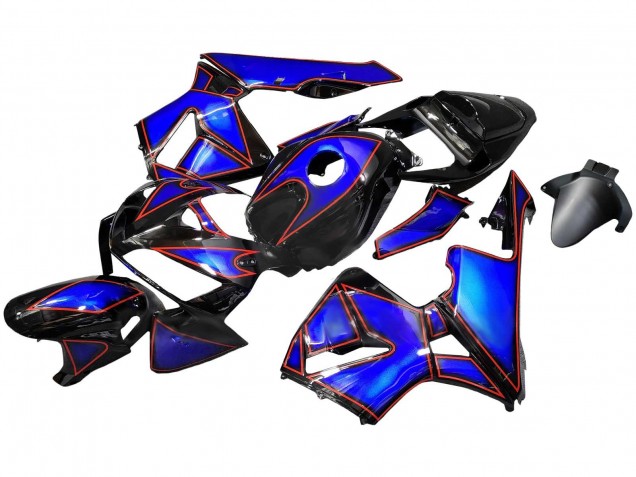 2005-2006 Honda CBR600RR Motorcycle Fairings - Blue Black with Red Line Canada Websites