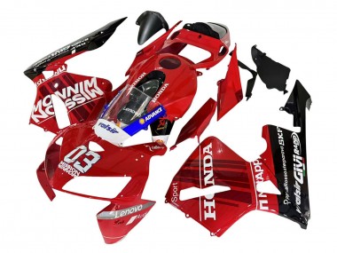 2005-2006 Honda CBR600RR Motorcycle Fairings - Red Black Valsir 03 Canada Websites