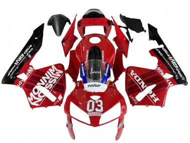 2005-2006 Honda CBR600RR Motorcycle Fairings - Red Black Valsir 03 Canada Websites