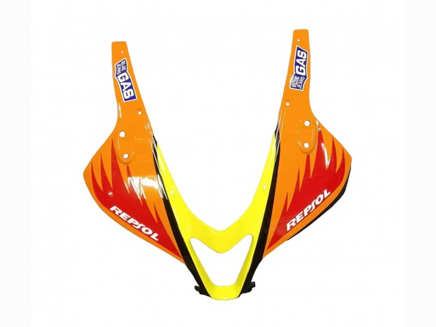 2007-2008 Honda CBR600RR Motorcycle Fairings - Yellow Orange Glossy Black Rossi Repsol Canada Websites