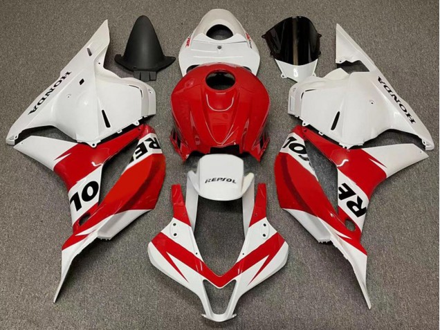 2007-2008 Honda CBR600RR Motorcycle Fairings - White Red Repsol Canada Websites