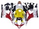2007-2008 Honda CBR600RR Motorcycle Fairings - White Yellow Red Repsol HRC Canada Websites