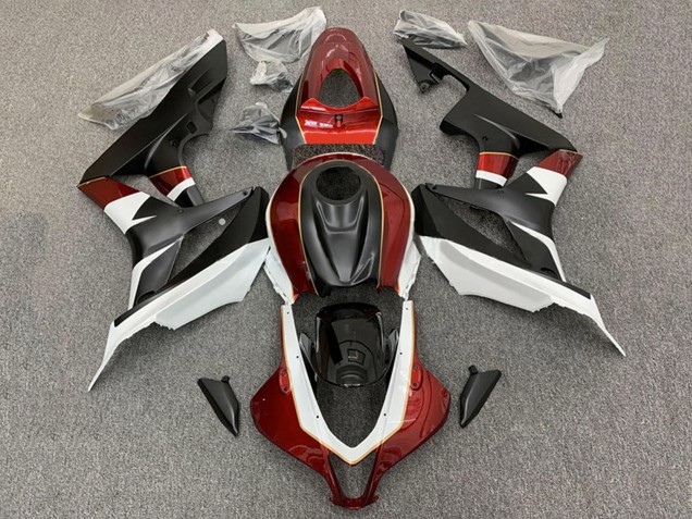2007-2008 Honda CBR600RR Motorcycle Fairings - White Red Matte Black Canada Websites