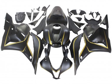2009-2012 Honda CBR600RR Motorcycle Fairings - Matte Black Gold Canada Websites