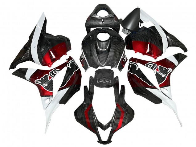 2009-2012 Honda CBR600RR Motorcycle Fairings - White Red Black Carbon Fiber Canada Websites