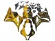 2009-2012 Honda CBR600RR Motorcycle Fairings - Gold Glossy Black Canada Websites