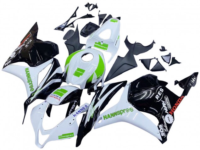 2009-2012 Honda CBR600RR Motorcycle Fairings - White Green Glossy Black Hannspree Canada Websites