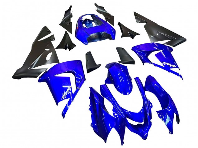 2004-2005 Kawasaki ZX10R Motorcycle Fairings - Blue Black Ninja Canada Websites