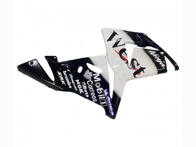 2004-2005 Kawasaki ZX10R Motorcycle Fairings - White Black West Ninja Canada Websites