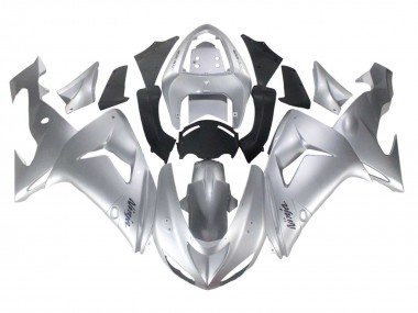 2006-2007 Kawasaki ZX10R Motorcycle Fairings - Silver Black Ninja Canada Websites