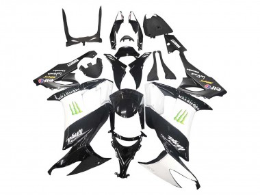 2008-2010 Kawasaki ZX10R Motorcycle Fairings - Glossy Black White Green Monster Elf Canada Websites