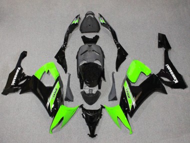 2008-2010 Kawasaki ZX10R Motorcycle Fairings - Green Glossy Black Canada Websites