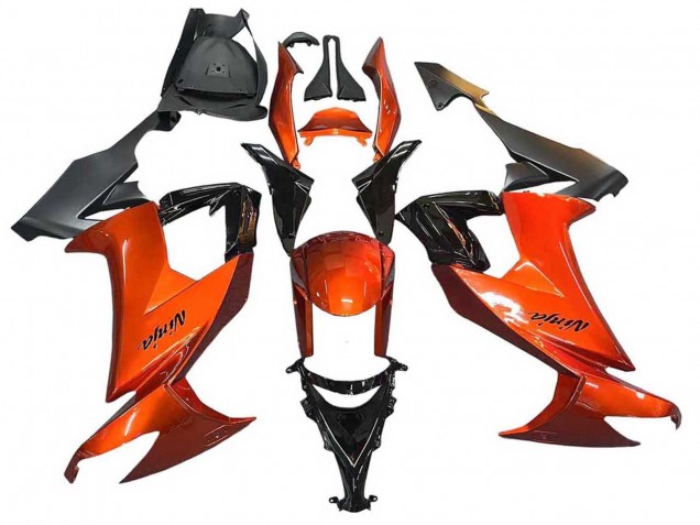 2008-2010 Kawasaki ZX10R Motorcycle Fairings - Burnt Orange Black Canada Websites