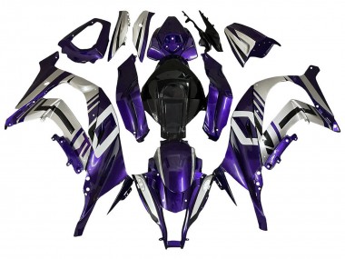 2008-2010 Kawasaki ZX10R Motorcycle Fairings - Purple Silver Black Canada Websites