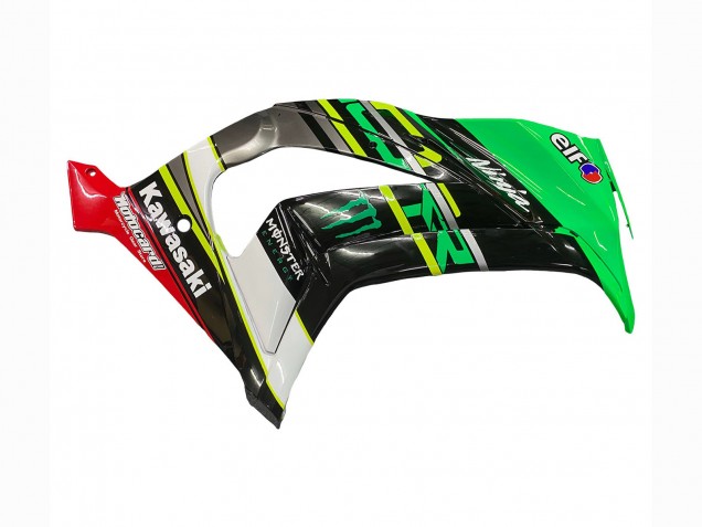 2011-2015 Kawasaki ZX10R Motorcycle Fairings - Green Yellow Black White Elf Monster Canada Websites