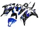 2011-2015 Kawasaki ZX10R Motorcycle Fairings - Blue White Glossy Black Canada Websites