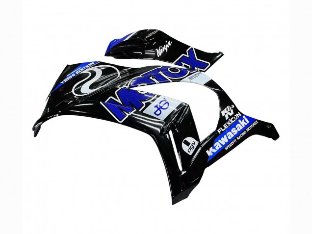 2011-2015 Kawasaki ZX10R Motorcycle Fairings - Blue White Glossy Black Canada Websites