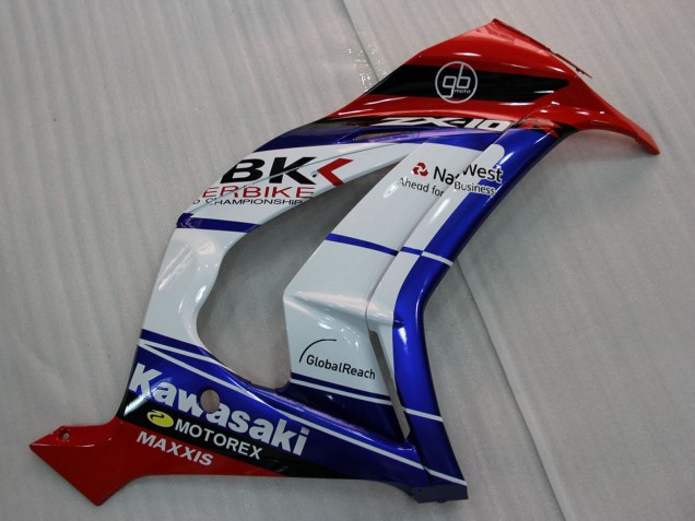 2011-2015 Kawasaki ZX10R Motorcycle Fairings - White Blue Red Black SBK Maxxis Canada Websites