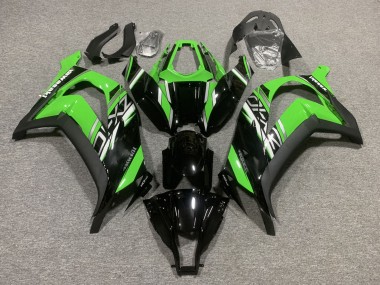 2011-2015 Kawasaki ZX10R Motorcycle Fairings - Green Glossy Black Matte Black Canada Websites