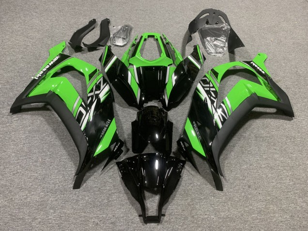 2011-2015 Kawasaki ZX10R Motorcycle Fairings - Green Glossy Black Matte Black Canada Websites