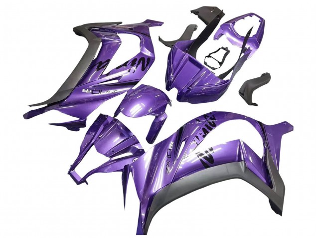 2011-2015 Kawasaki ZX10R Motorcycle Fairing - Purple Matte Black Canada Websites