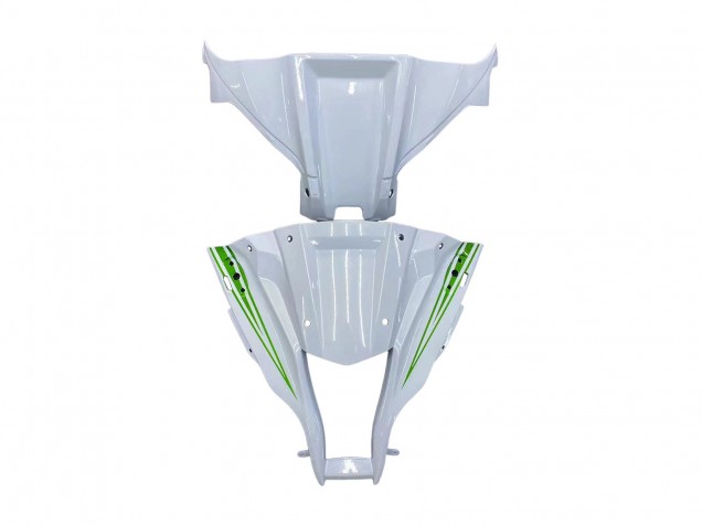 2011-2015 Kawasaki ZX10R Motorcycle Fairings - White Green Stripe Black Ninja Canada Websites