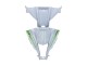 2011-2015 Kawasaki ZX10R Motorcycle Fairings - White Green Stripe Black Ninja Canada Websites