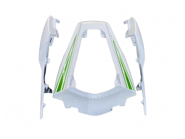 2011-2015 Kawasaki ZX10R Motorcycle Fairings - White Green Stripe Black Ninja Canada Websites