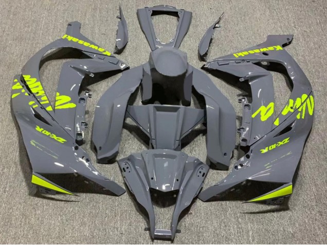 2011-2015 Kawasaki ZX10R Motorcycle Fairing - Nardo Grey Yellow Canada Websites