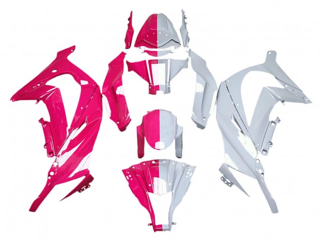 2011-2015 Kawasaki ZX10R Motorcycle Fairings - Pink White Split Canada Websites