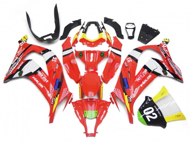 2011-2015 Kawasaki ZX10R Motorcycle Fairings - Red Yellow White Black Green Blue Trick Star 02 Canada Websites