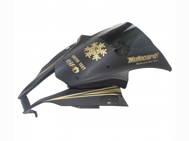 2011-2015 Kawasaki ZX10R Motorcycle Fairings - Matte Black Gold Snow Elf Canada Websites