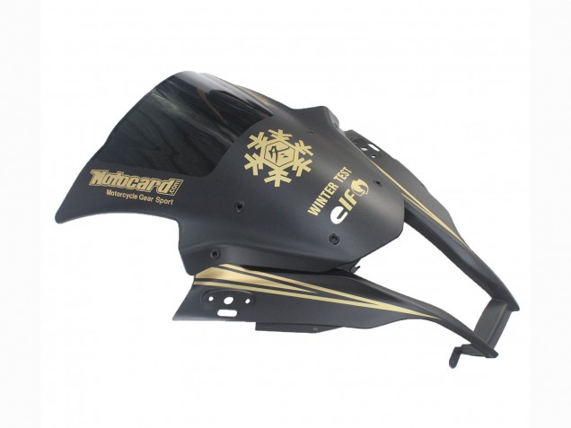 2011-2015 Kawasaki ZX10R Motorcycle Fairings - Matte Black Gold Snow Elf Canada Websites