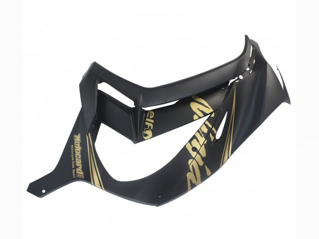 2011-2015 Kawasaki ZX10R Motorcycle Fairings - Matte Black Gold Snow Elf Canada Websites