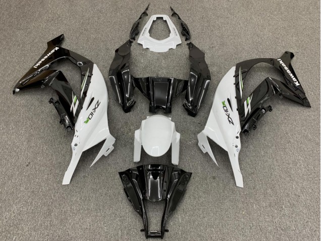 2011-2015 Kawasaki ZX10R Motorcycle Fairings - White Glossy Black Green Canada Websites