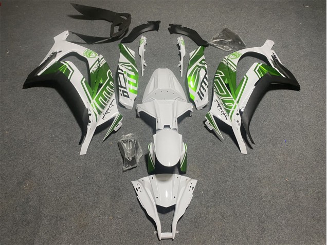 2011-2015 Kawasaki ZX10R Motorcycle Fairings - White Green Matte Black Canada Websites