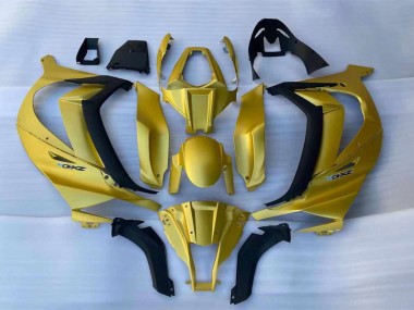 2011-2015 Kawasaki ZX10R Motorcycle Fairings - Gold Black Canada Websites