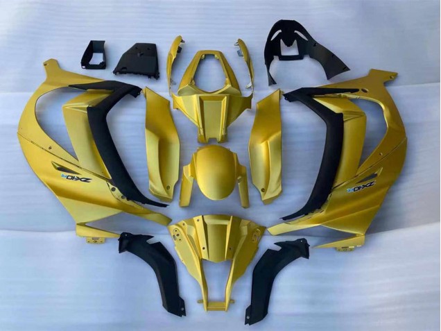 2011-2015 Kawasaki ZX10R Motorcycle Fairings - Gold Black Canada Websites