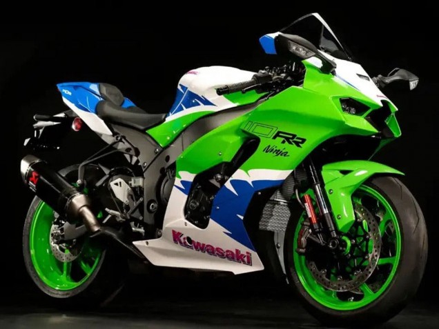 2021-2025 Kawasaki ZX10R Motorcycle Fairings - White Green Blue Black Canada Websites