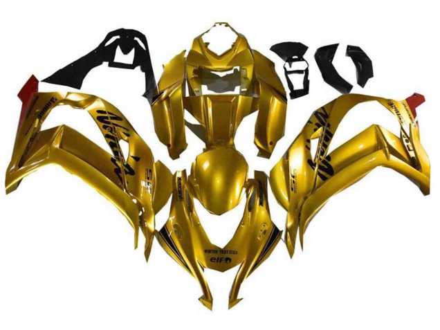 2021-2025 Kawasaki ZX10R Motorcycle Fairings - Gold Black Canada Websites