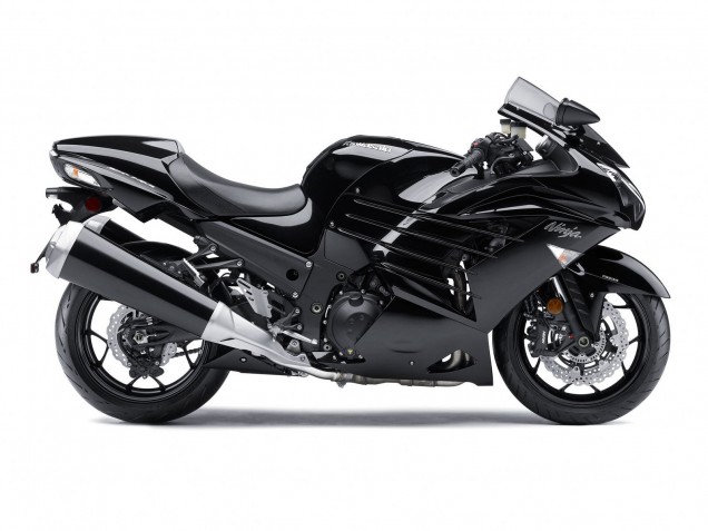 2012-2024 Kawasaki ZX14R ZZR1400 Motorcycle Fairings - Glossy Black Matte Black White Ninja Canada Websites