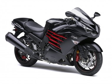 2012-2024 Kawasaki ZX14R ZZR1400 Motorcycle Fairings - Matte Black Red White Ninja Canada Websites