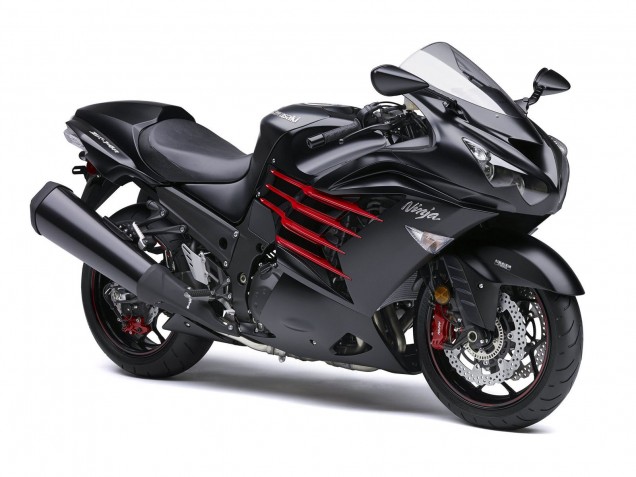 2012-2024 Kawasaki ZX14R ZZR1400 Motorcycle Fairings - Matte Black Red White Ninja Canada Websites