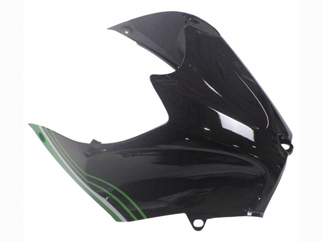 2012-2024 Kawasaki ZX14R ZZR1400 Motorcycle Fairings - Green Glossy Black Stripe Canada Websites