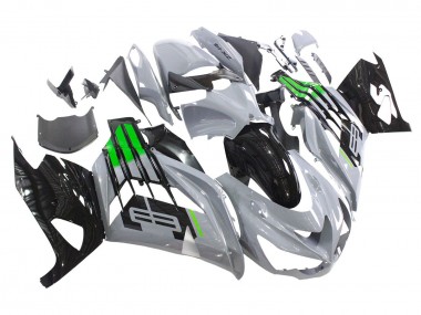 2012-2024 Kawasaki ZX14R ZZR1400 Motorcycle Fairings - Grey Green Black Canada Websites