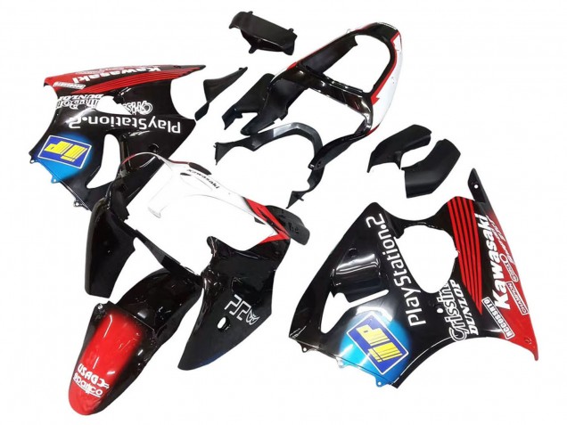 2000-2002 Kawasaki ZX6R Motorcycle Fairings - Glossy Black Red Blue Red PlayStation 2 Canada Websites