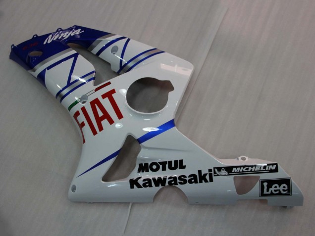 2003-2004 Kawasaki ZX6R Motorcycle Fairings - White Blue Red Fiat Canada Websites