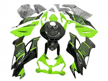 2019-2022 Kawasaki ZX6R Motorcycle Fairings - Green Black Honeycomb Canada Websites