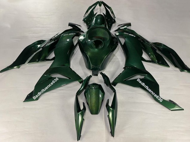 2019-2022 Kawasaki ZX6R Motorcycle Fairings - Dark Green Canada Websites